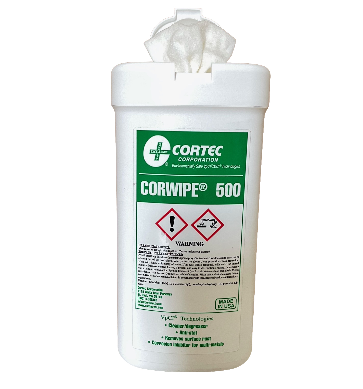Cortec Corwipe® 500