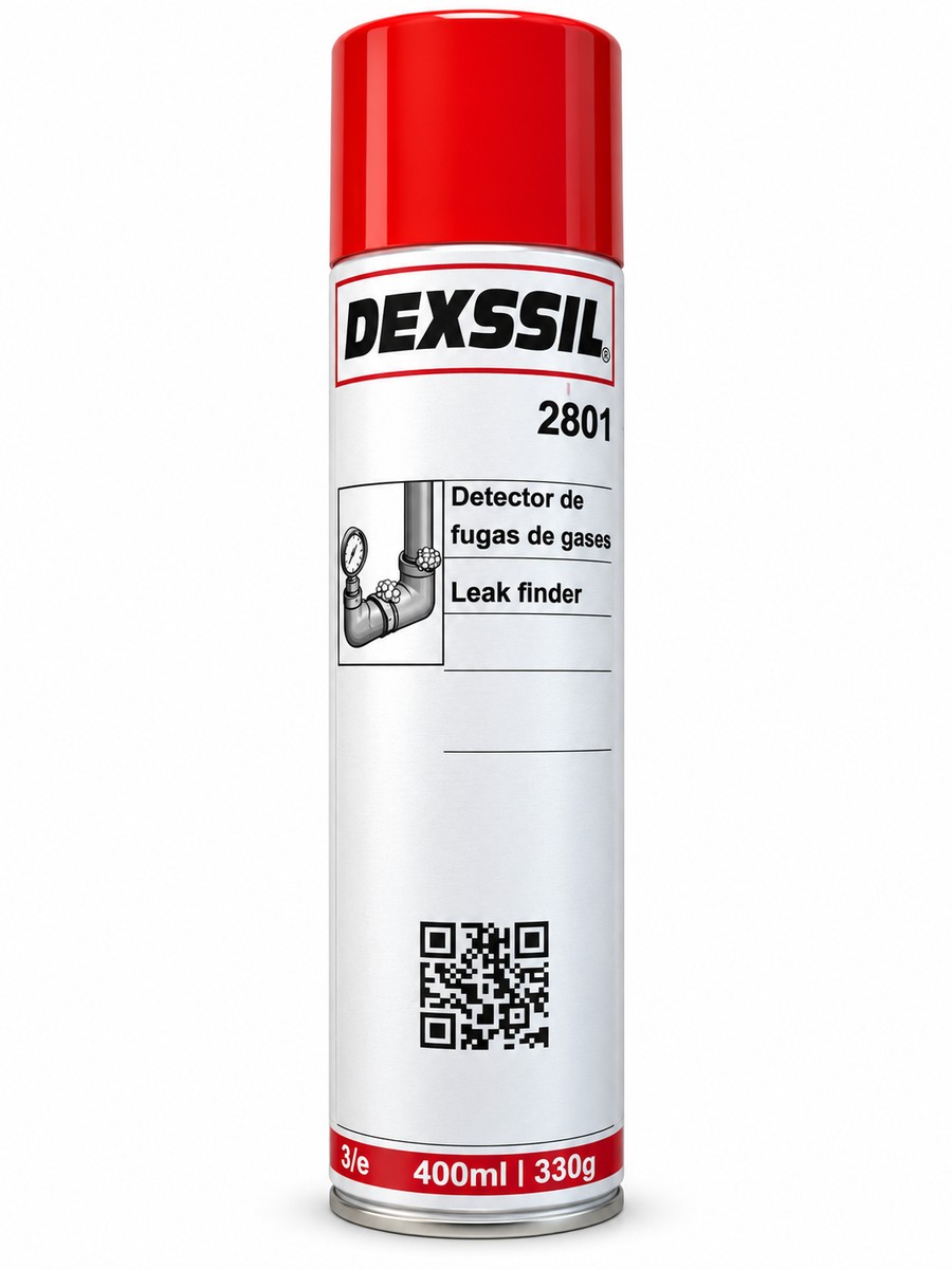 DEXSSIL 2801 detector de fugas de gases en aerosol de 400 ml